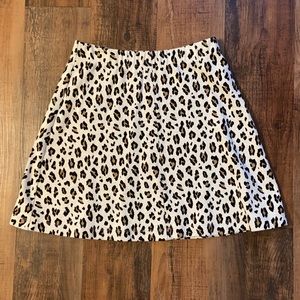 Loft Knit Leopard Skirt